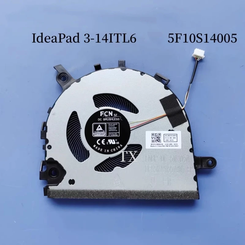

Бесплатная доставка для Lenovo V14G2 S14 G2 V14G4 IdeaPad 3-14ITL6 вентилятор 5F1014085 вентилятор для ноутбука