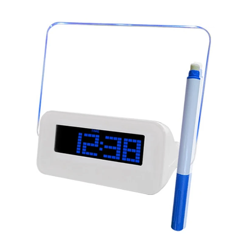 Message Block Message Board Alarm Clock Temperature Calendar Timer Blue Light