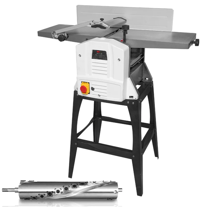 

Spiral Cutter Multi-Function Wood Surfacing Thicknesser for Woodworking 1500W Power