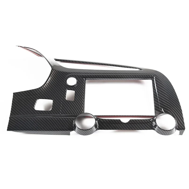 

1Pcs ABS Carbon Fiber For Chevrolet Corvette C7 2014-2019 Car Styling Center Control Air Outlet Frame Sticker Car Accessories