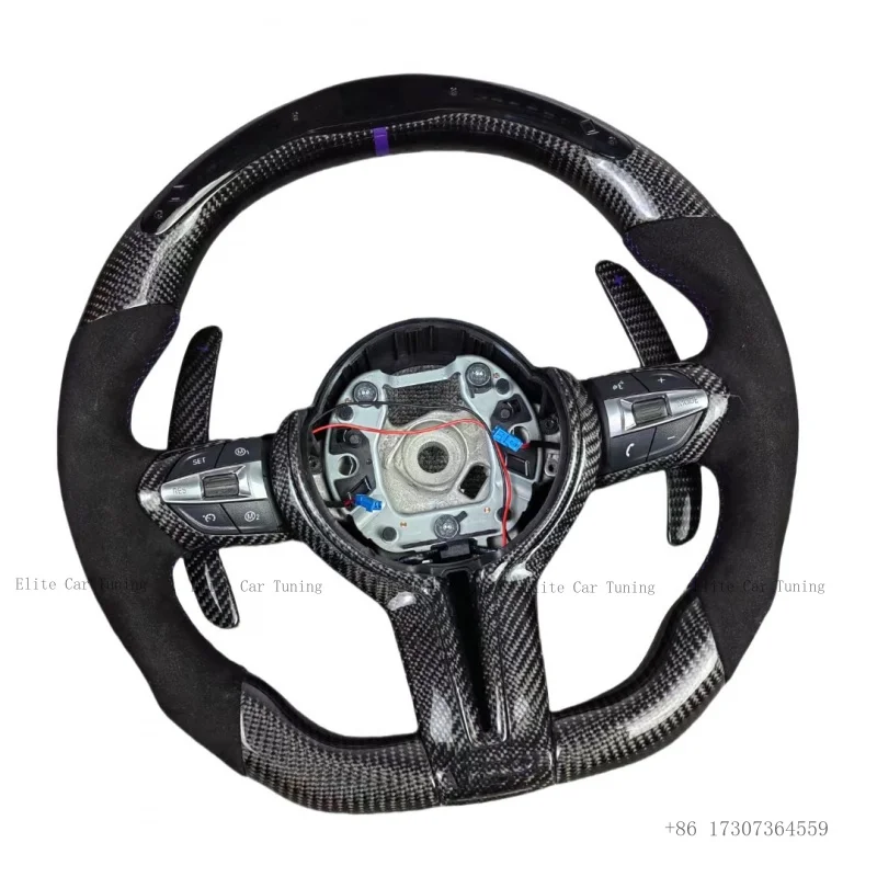 

Performance LED Steering Wheel Fit for BMW F30 F32 F10 F20 F07 F01 E90 M3 M4 M5 Alcantara Steering Wheel