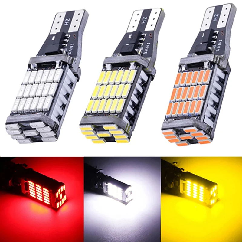 2x Signal Lamp T15 Led Super Bright Led Bulbs 912 921 For Reverse Lamp Backup Parking Light 12V White Red Yellow