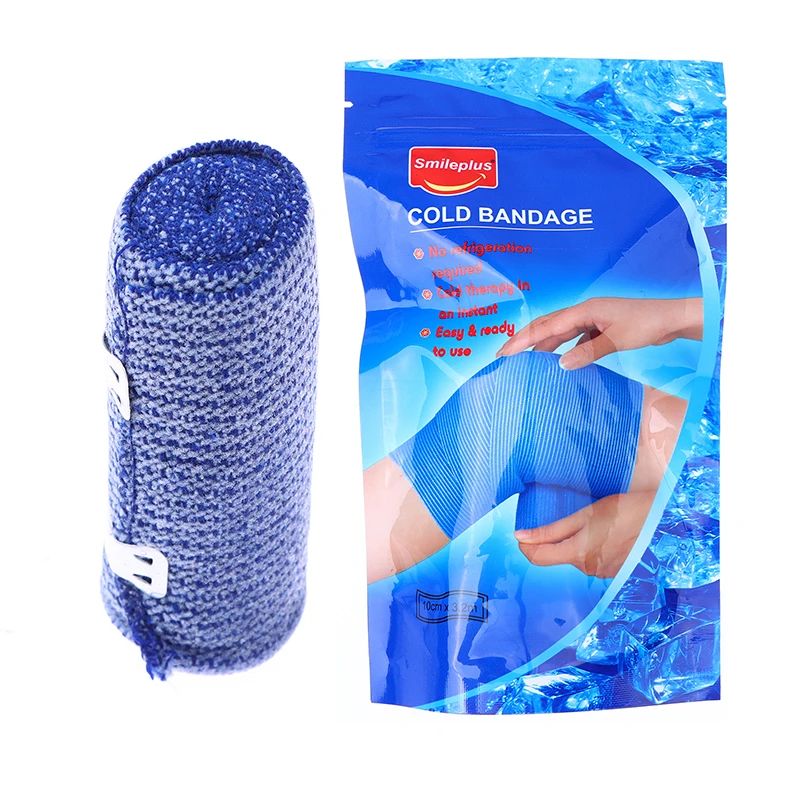 Self Adhesive Ice Bandage Muscle Recovery Cooling And Compression Tape For Athletes And Adults Instant Cooling Ice Tape