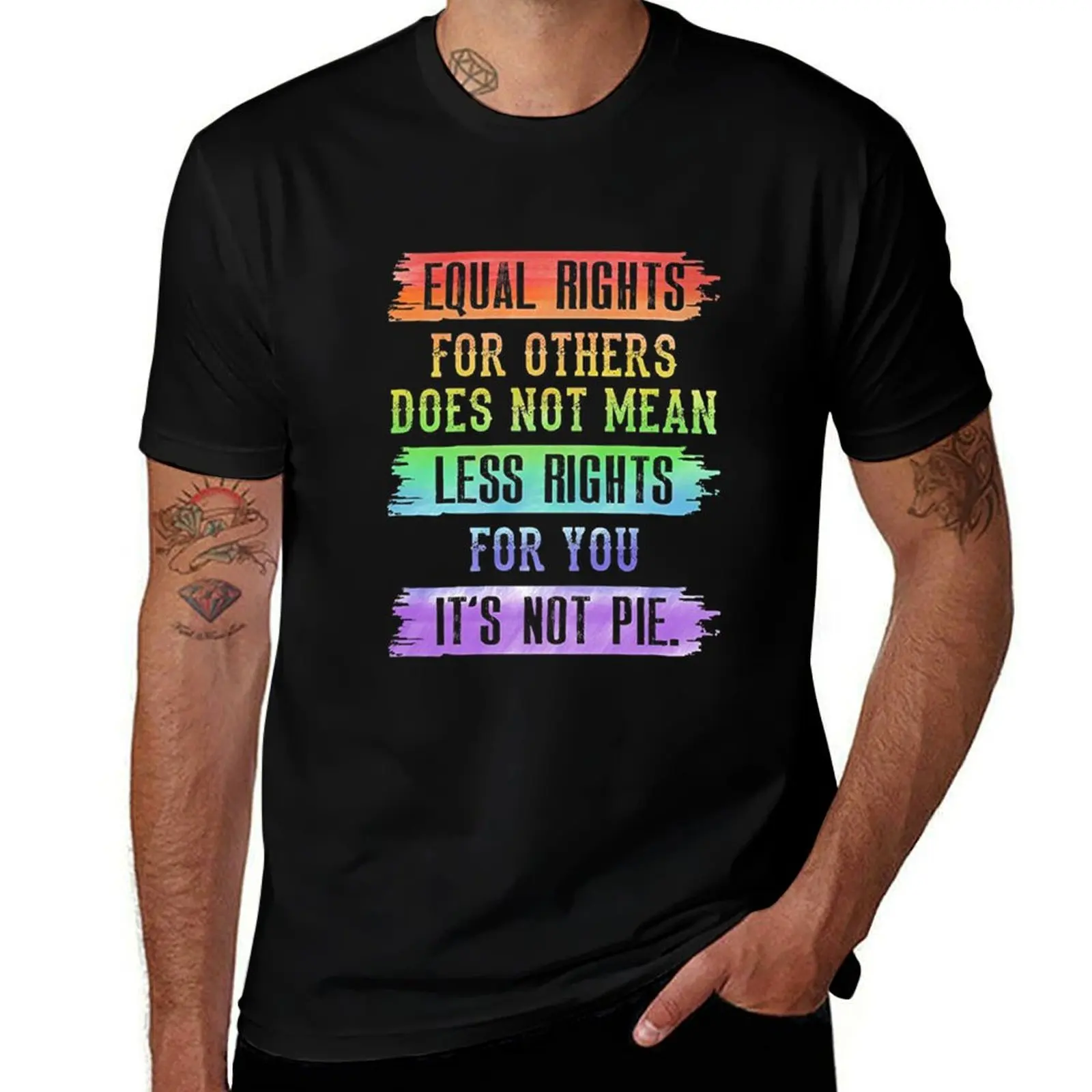 

Equal rights for others does not mean less rights for you. It's not Pie. T-Shirt Breathable Mesh Panel T-Shirt