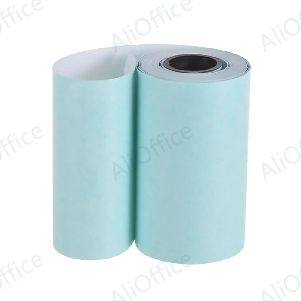 Rollo de papel autoadhesivo imprimible para impresora térmica de bolsillo PeriPage A6, papel térmico directo, 57x30mm, 3 rollos