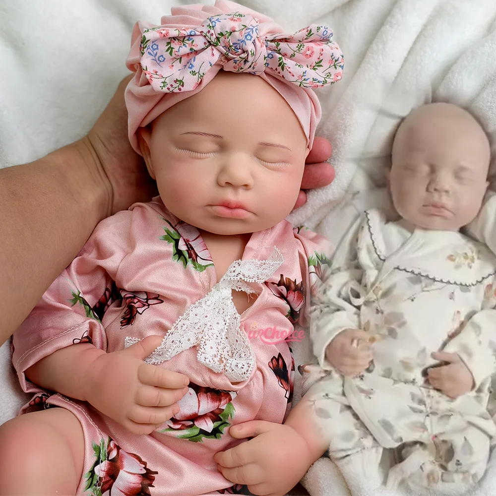 20 Zoll Silikon Reborn Preemie Babypuppe Mädchen & Junge Realistische Details Neugeborene Puppe für Künstler Repaint DIY Reborn Puppenspielzeug