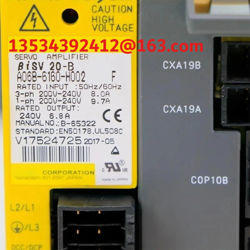 Used A06B-6130-H002 A06B-6160-H002 For FANUC AC Servo Drive Servo Amplifier