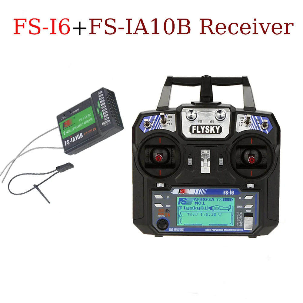 Flysky FS-i6 FS I6 2.4G 6CH RC Transmitter Controller FS-iA6/FS-iA6B / FS-iA10B Receiver For toy model Parts