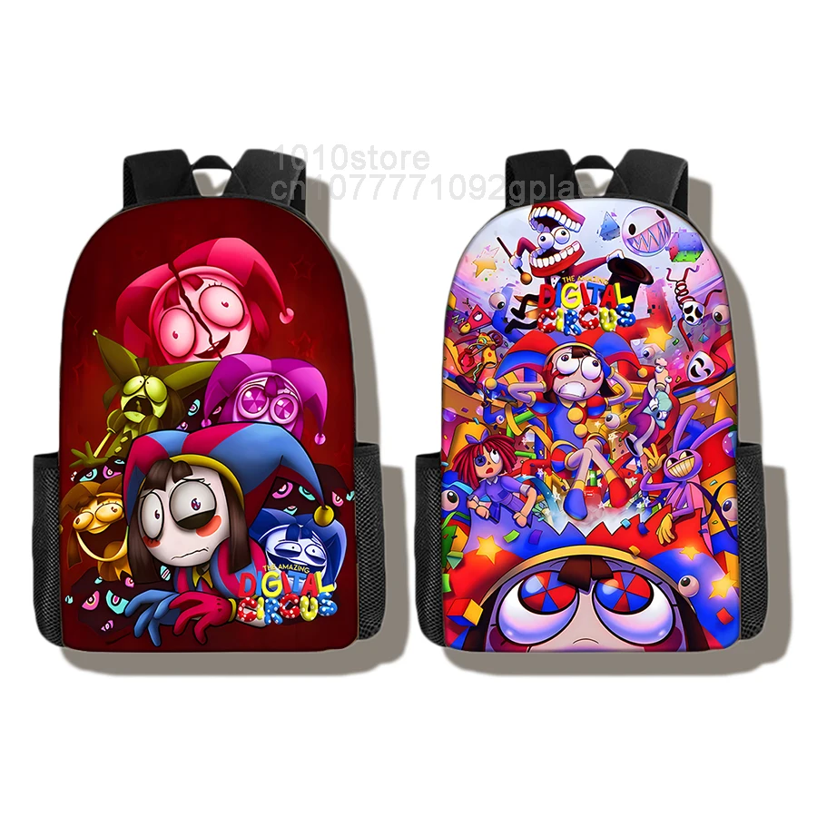 THE AMAZING DIGITAL CIRCUS Poster Backpack,Children School Student Bag,Child Go To School Package,Travel Haversack,Mochila