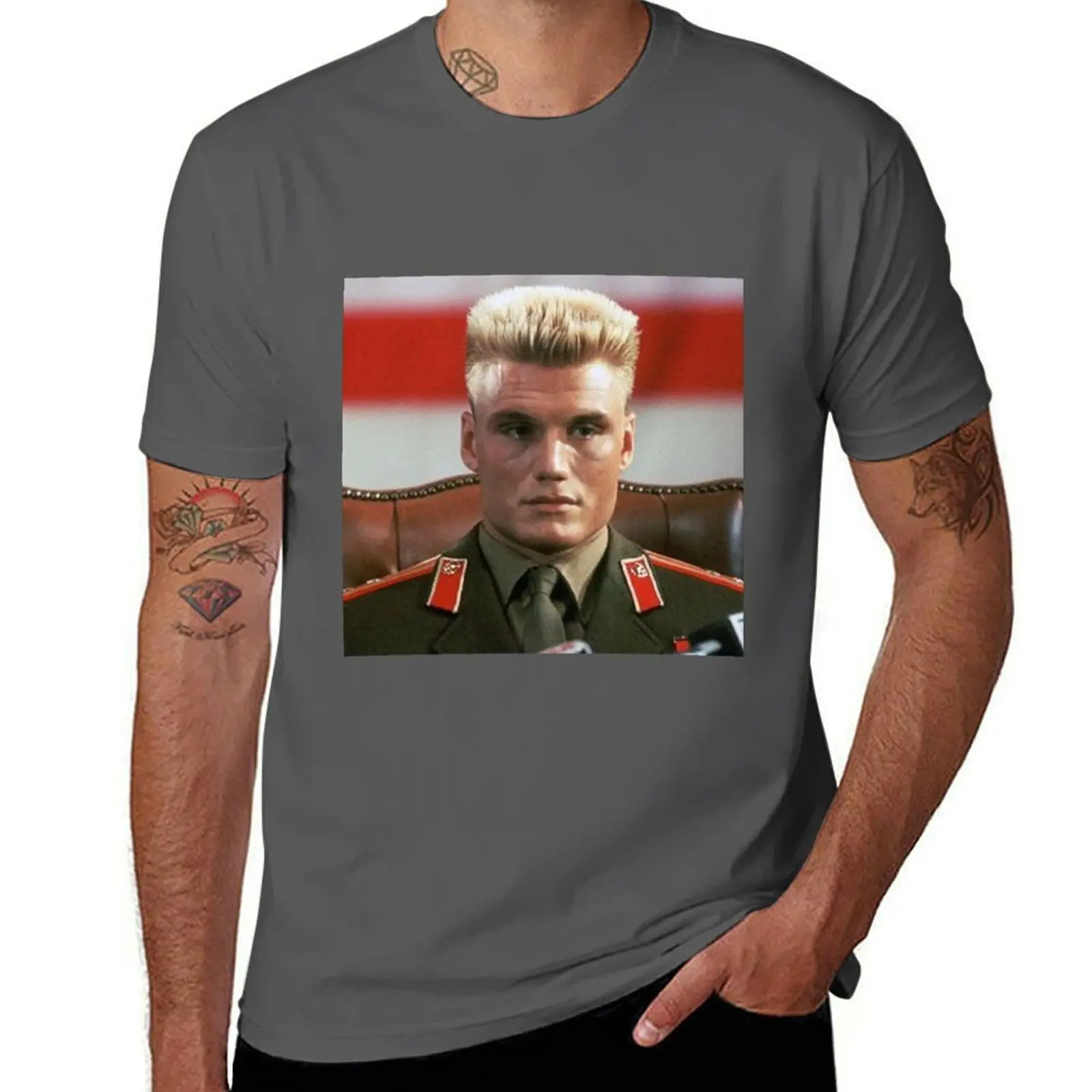 

dolph lundgren T-Shirt Water Resistant Casual T-Shirt