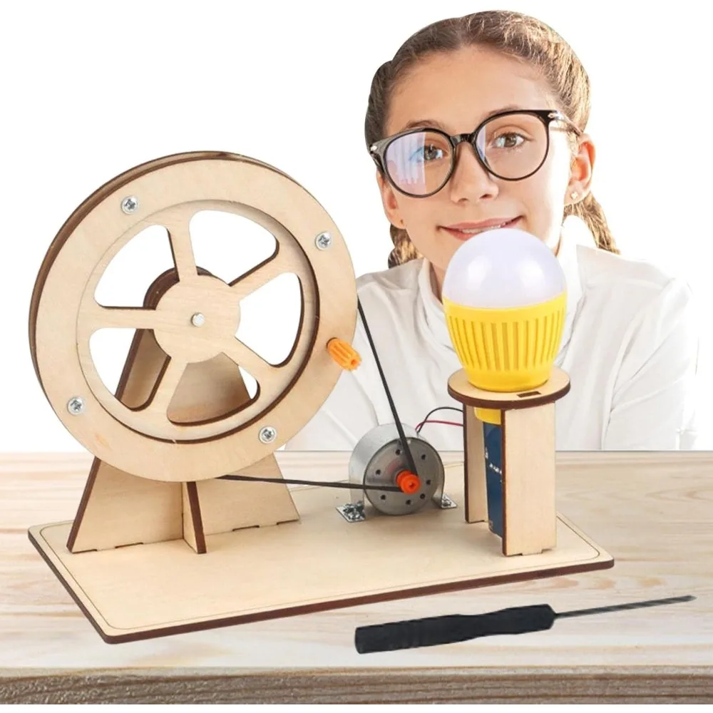 STEM-Spielzeug für Jungen und Mädchen, Wissenschafts-Sets, handgekurbelter Generator, Weihnachts- und Geburtstagsgeschenke für Teenager, Geschenk, DIY-Bausatz