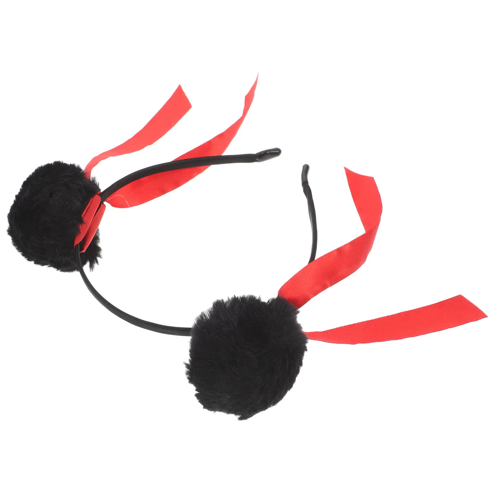 

Cosplay Headdress Traditional Chinese Mythology Hair Hoop Cute Pompom Bun Design for Masquerade Party Dress Up