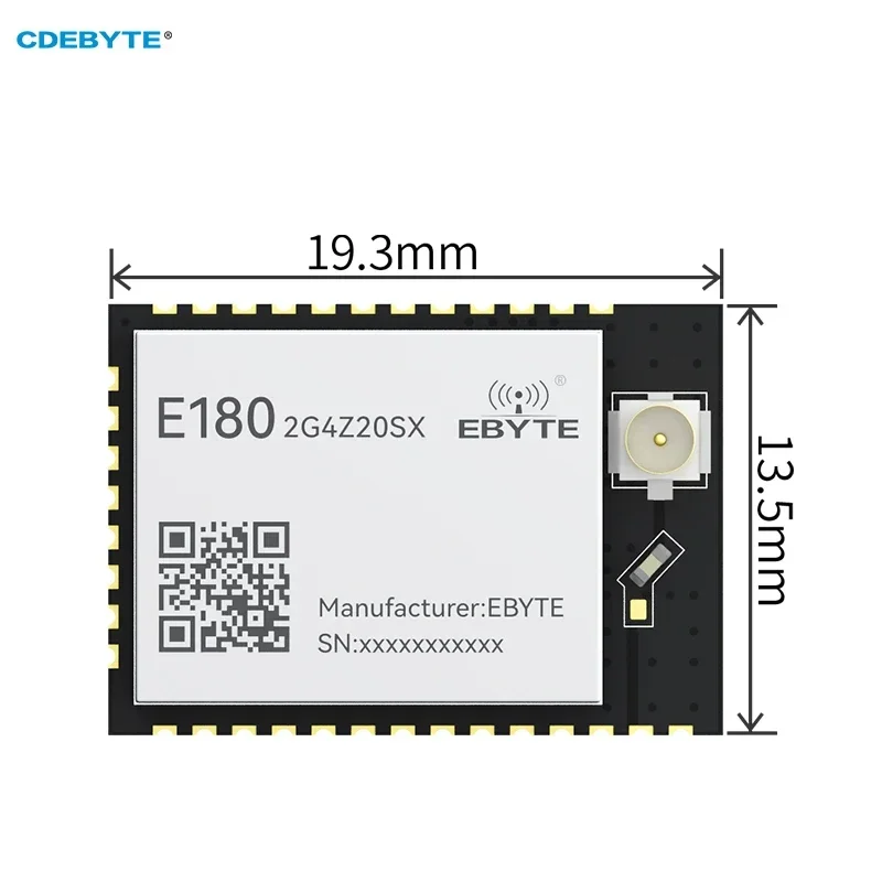 Zigbee 3.0 Wireless Module Mesh EFR32MG21 CDEBYTE E180-2G4Z20SX Low Power 20dbm SMD Transparent Transmission IPEX Antenna