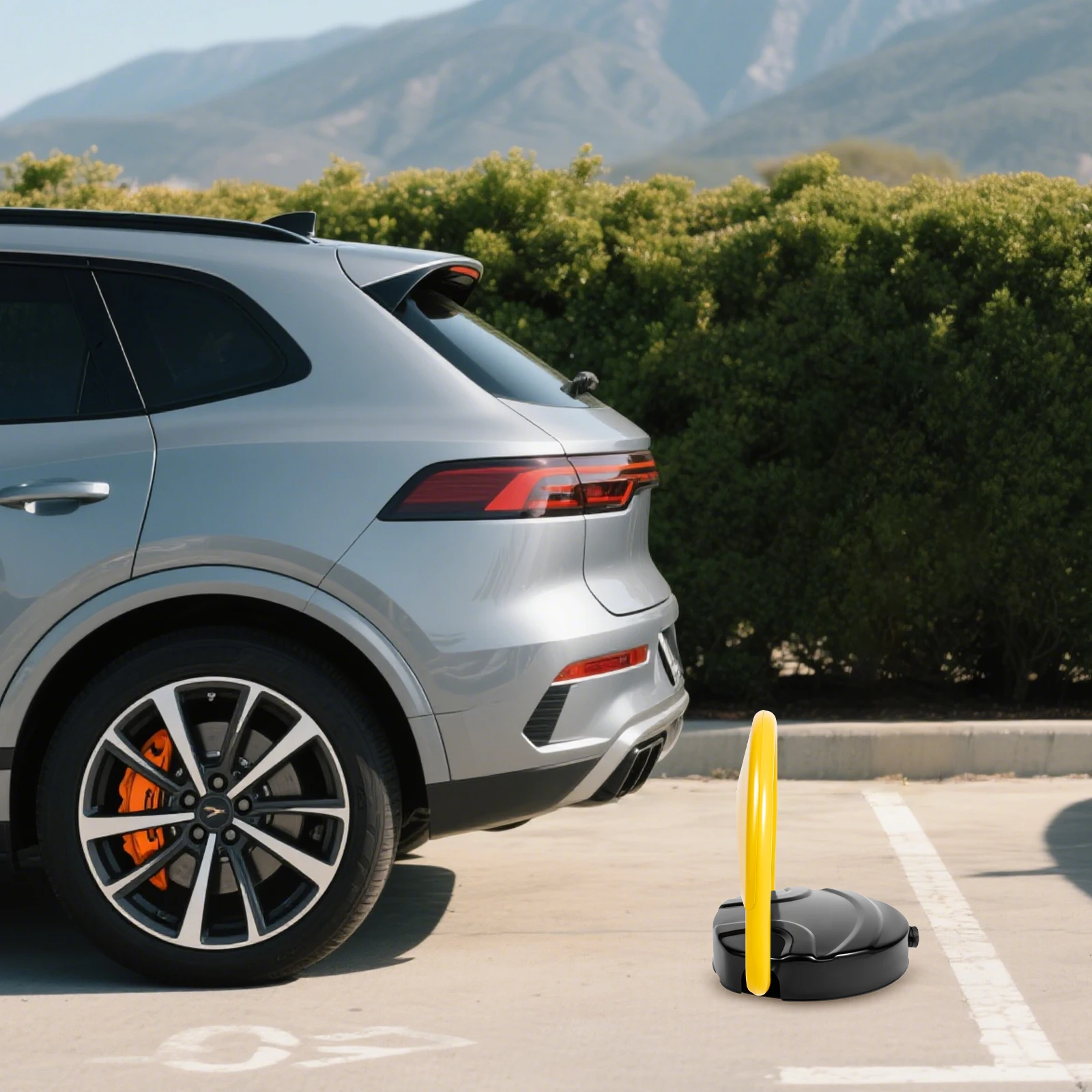 Heavy Duty Remote Control Parking Lock with Alarm, IP67 Waterproof, 2T Capacity, for Outdoor Private & Commercial Use