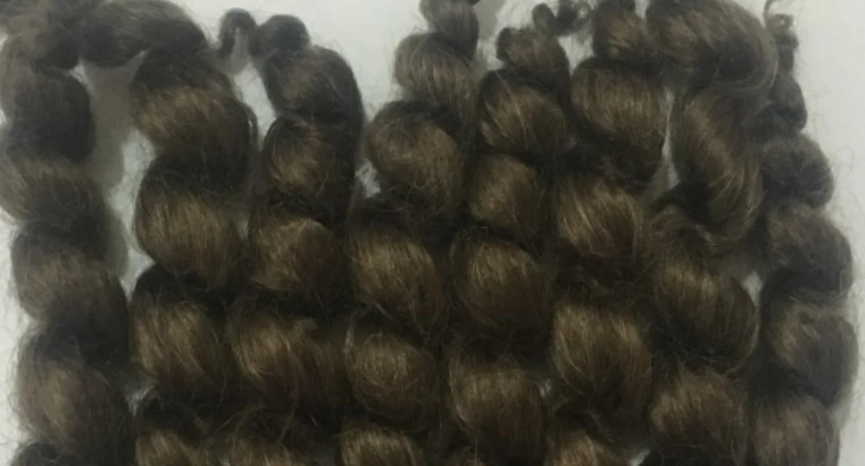 소프트 다시 태어난 인형 모헤어 머리 가발 DIY 액세서리 시장 모헤어 실리콘 아기 다시 태어난 인형 장난감 곱슬 어두운 갈색 모헤어