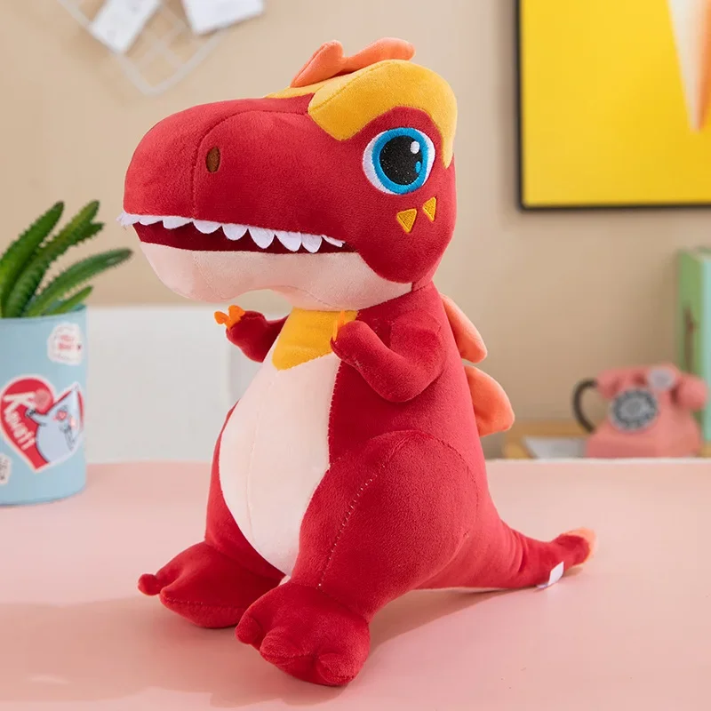 Kawaii Cartoon Dinosaurus Knuffels Kussen Hobby 'S Enorme Tyrannosaurus Rex Pluche Poppen Knuffels Voor Kinderen Jongens Speelgoed Geschenken