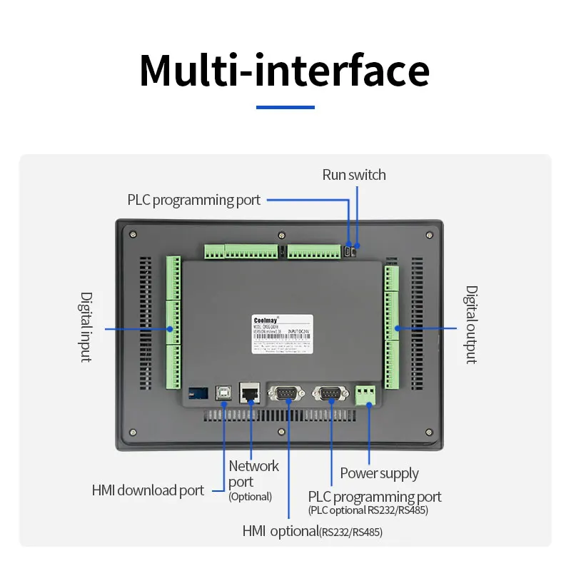 

10 Inch Hmi Plc Integrated Temperature & Humidty Controller EX3G-8100H Programmable Logic Controller PLC All in One