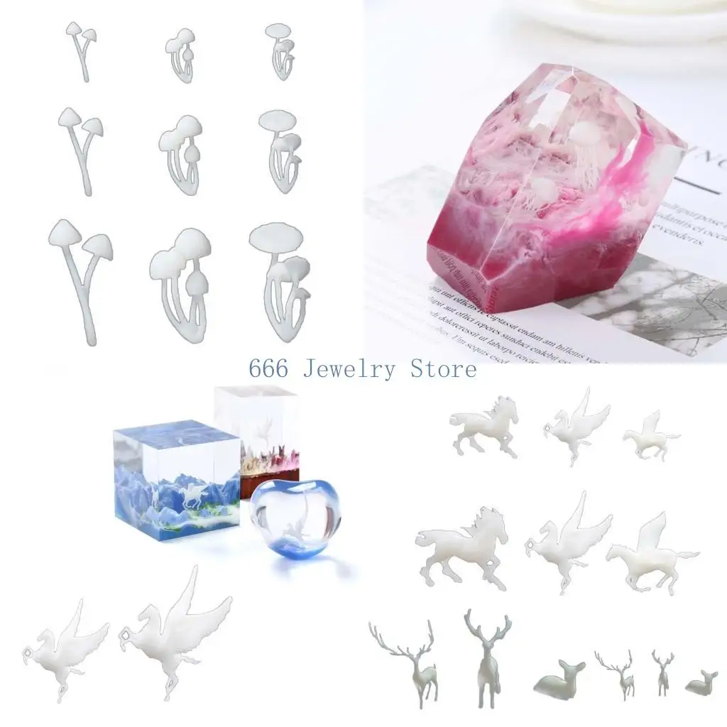 

F2TD уникальная стильная силиконовая форма с кристаллами, гибкая форма для эпоксидной смолы, отлично подходит для любителей DIY,