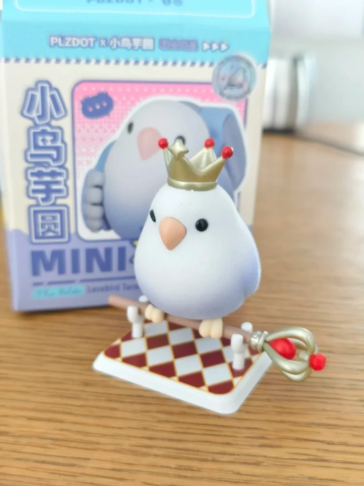 

Plzdot Blind Box Civilized Bird Taro Ball Mini Pro Max Flocked Collectible Figure Trendy Desktop Ornament For Gift Mystery Box