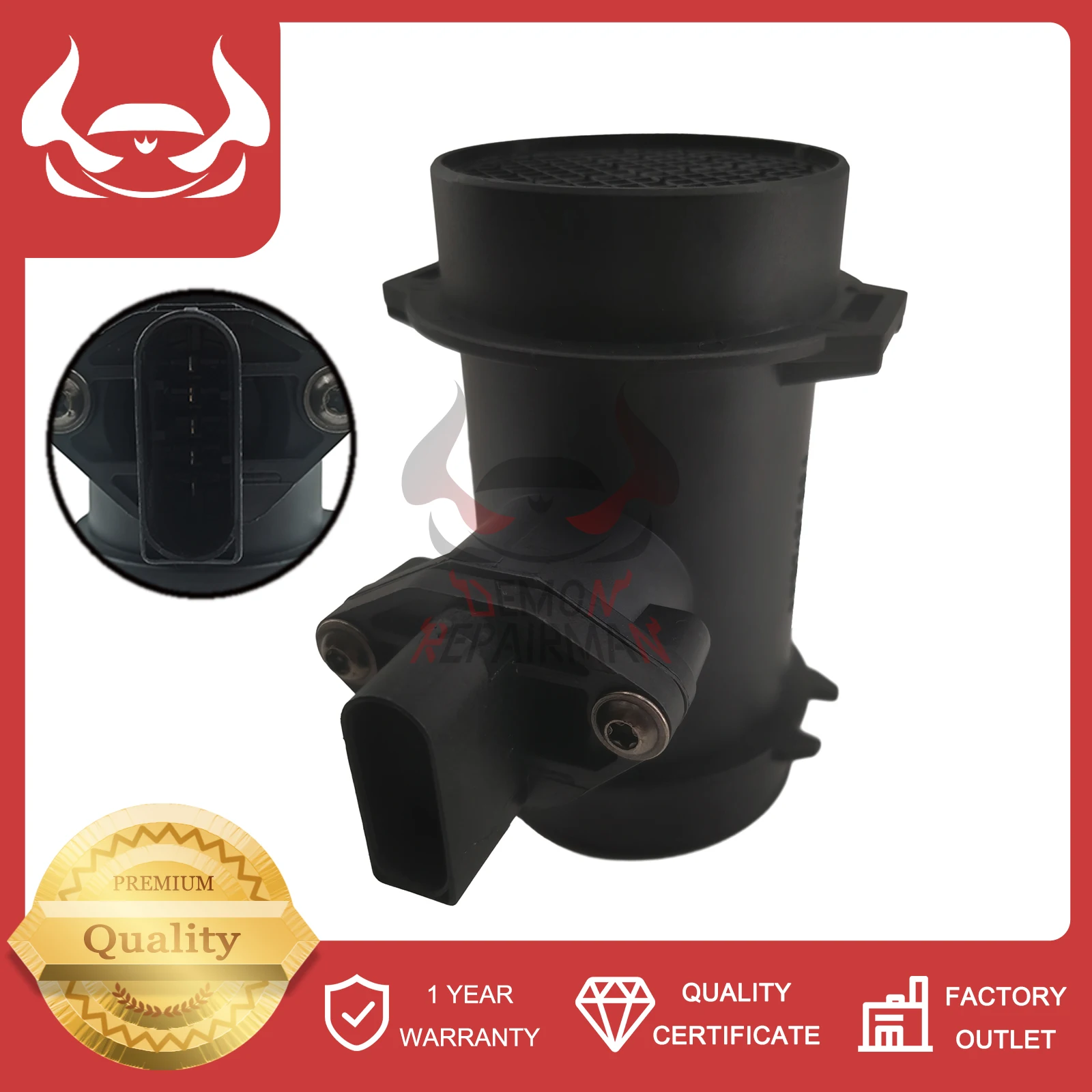 Mass Air Flow MAF Sensor Compatible With Mercedes Benz W202 W210 C180 C200 C220 E200 E230 0000940948