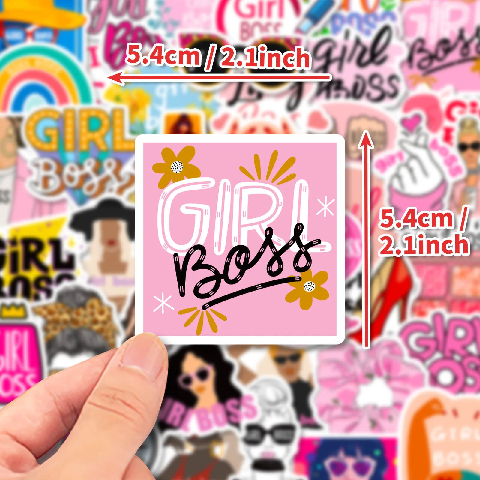 50pcs Cute Girl Boss Stickers - Phone Cases Quotes ulasan dan harga