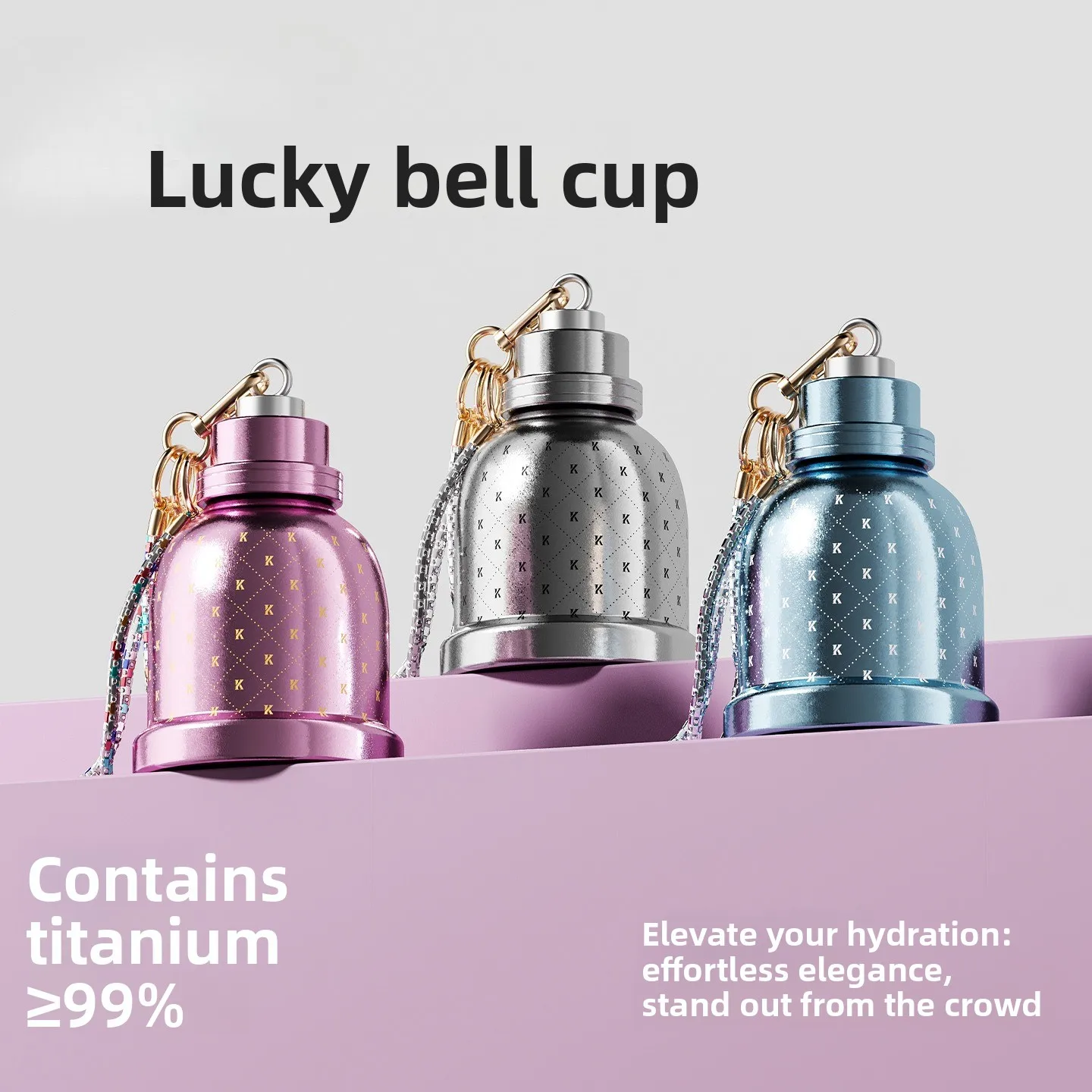 

Pure titanium straw insulated cup - suitable for both men and women, portable titanium cup - excellent gift choice for birthdays