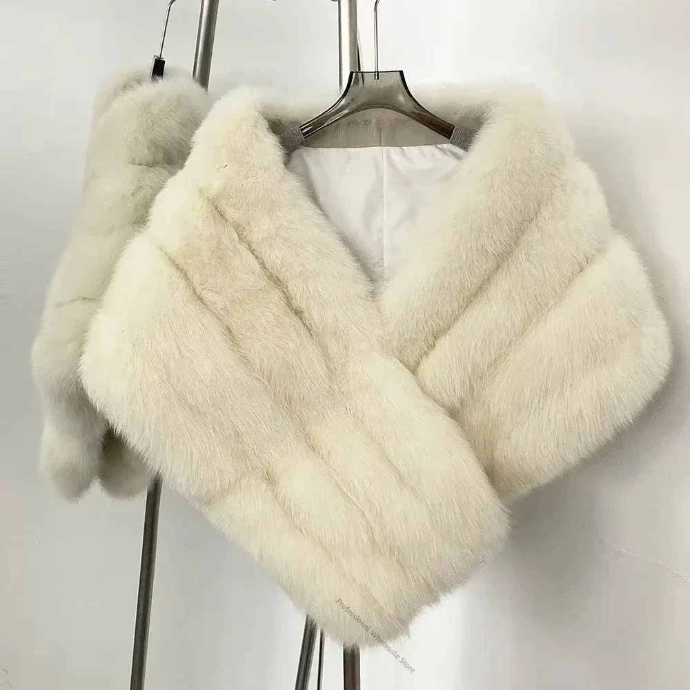 Women's Fur Coat Fluffy Plush Thick Outerwear Shawl Collar Open Front Ultra Warm Thermal Luxury Chic Winter for Evening Wear
