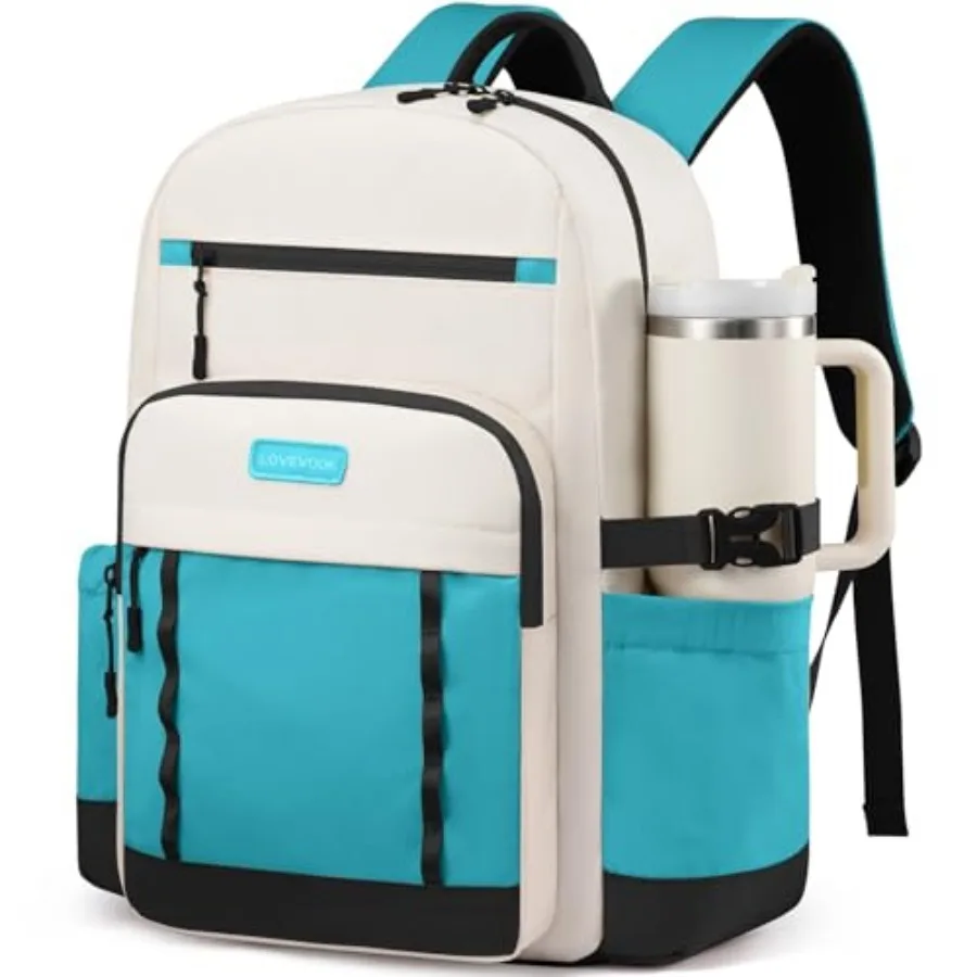 

Laptop Backpack for Women with Large Cup Holder, DIY Design Travel Work Backpack Computer Laptop Bag, Nurse Teacher College Bac