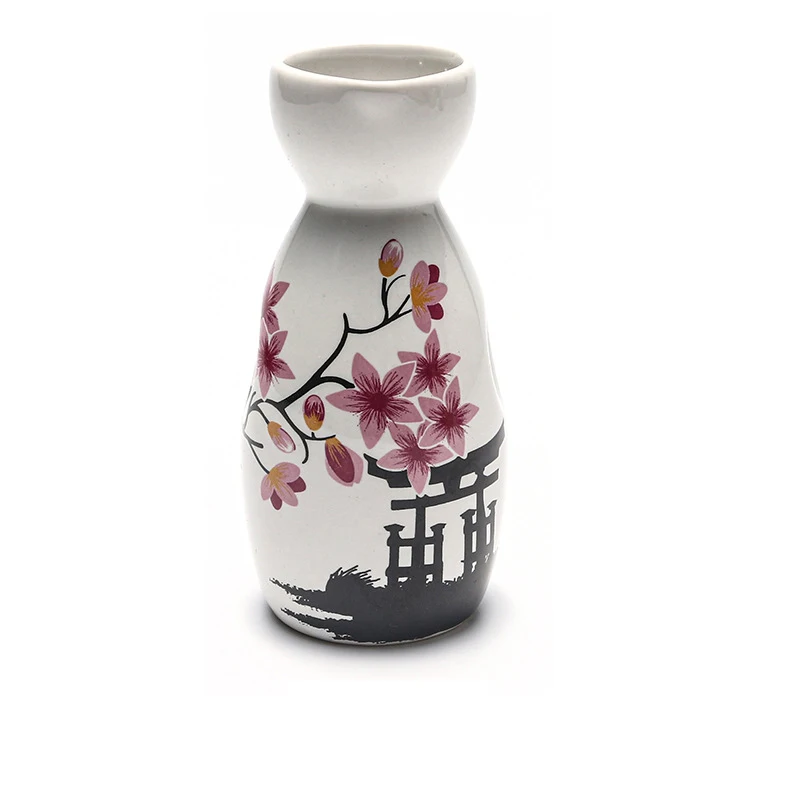 Restaurant decoration Decorative sashimi Salmon garnish bottle Dry ice small pot ice cup Wine bottle Japanese creative ceramics