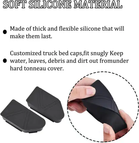 ปลอกหุ้มรูพ่วงรางท้ายรถบรรทุกซิลิโคนแบบอัพเกรด 2 ชิ้น สำหรับรถเชฟโรเลต โคโลราโด/GMC แคนยอน ปี 2023-2026