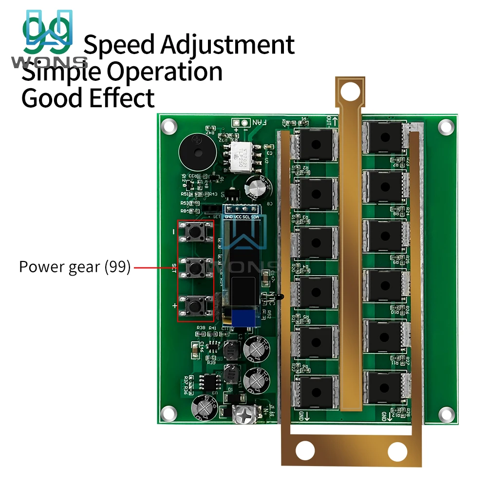 12V Spot PCB Circuit Board Digital Display Spot Welder Control Board Set with Welding Pen Intelligent for Lithium Battery 18650