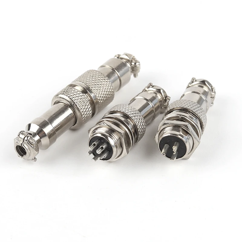 5 Set GX12 Nut/Docking Type Wire Connector Male Female Aviation Plug Socket 2/3/4/5/6/7 Pin Electric Cable Pluggable Connectors