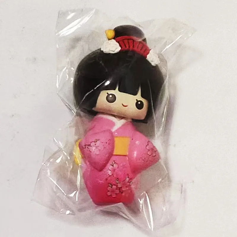 6cm Japanese sukuri sushi kimono girl action figure doll kids collection spring model toy