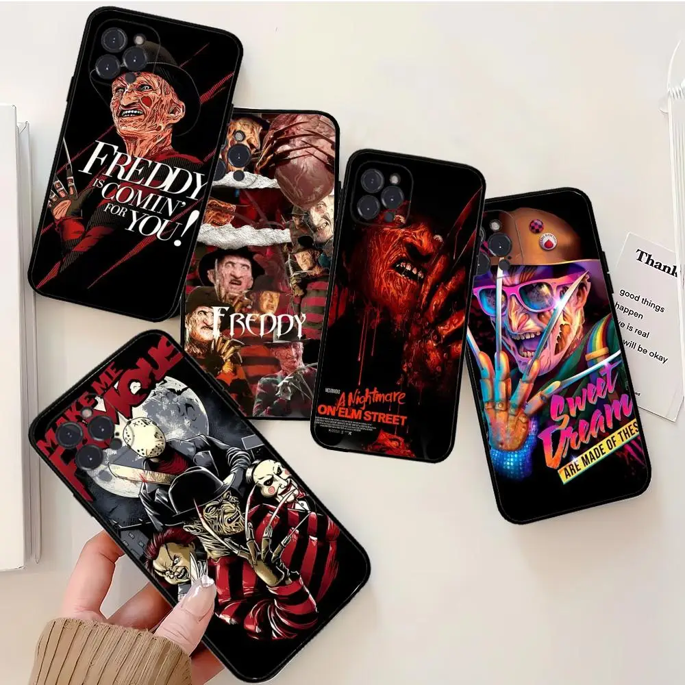 Чехол для телефона F-Freddy из фильма ужасов K-Krueger, силиконовый мягкий чехол для iphone 15 14 13 12 11 Pro Mini XS MAX 8 7 6 Plus X XS XR, чехол