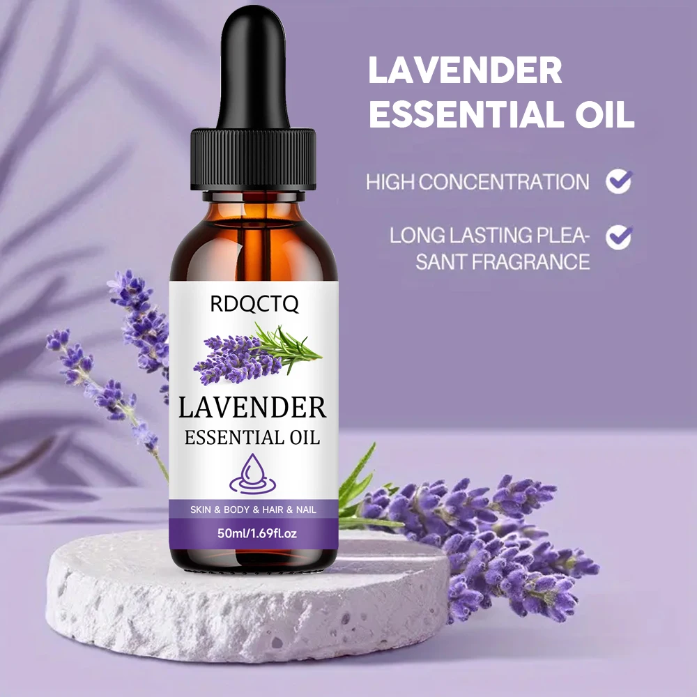 Ätherisches Lavendelöl – 100 % rein natürlich für die Nagelpflege von Haut, Körperhaaren – Aromatherapie-Massageöl, feuchtigkeitsspendende Formel