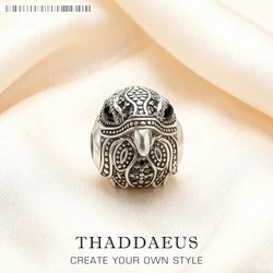 Eagle Falcon Beads,925 Sterling Silver Zircon Charm Europe European Jewelry Accessories