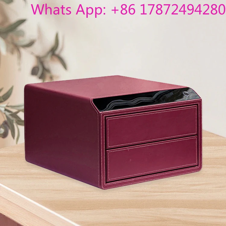 Safe Household Anti theft Intelligent Fingerprint Drawer Safe Full Steel Double Layer Large Capacity