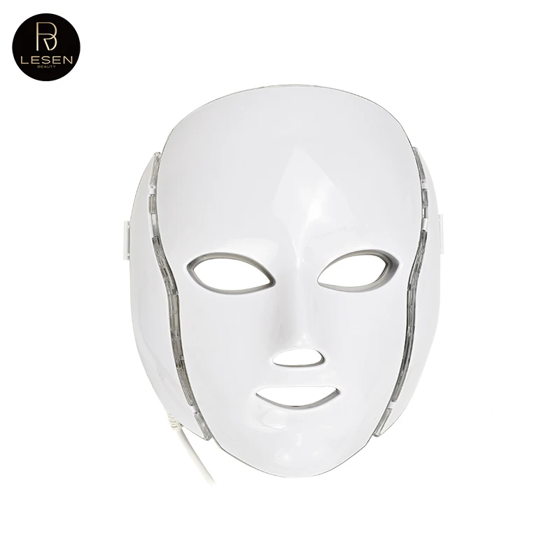 7- Colour LED Light Therapy Mask Skin Tightening & Pore Shrinking Mask Face & Neck Rejuvenation & Whitening Home Beauty Device