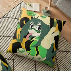 Froppy Tsuyu Asui Pattern Cushion Cover Throw Pillow Case Home Decor High Quality