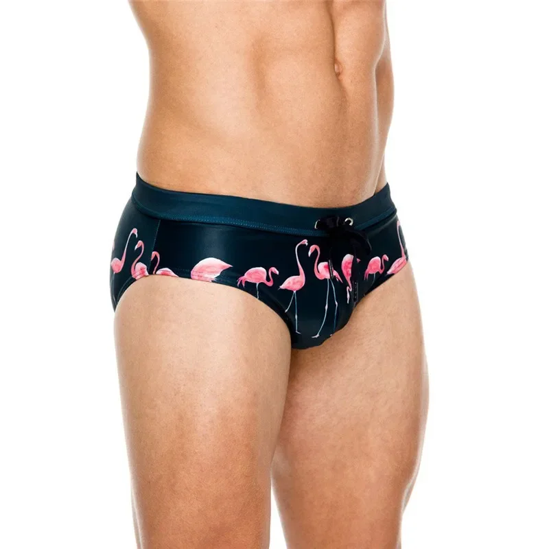 Man Briefs Men’s Underwear Nylon Male Flamingo Fashion Swimming Pants Sexy Trunks Beach Shorts Leggings Panties