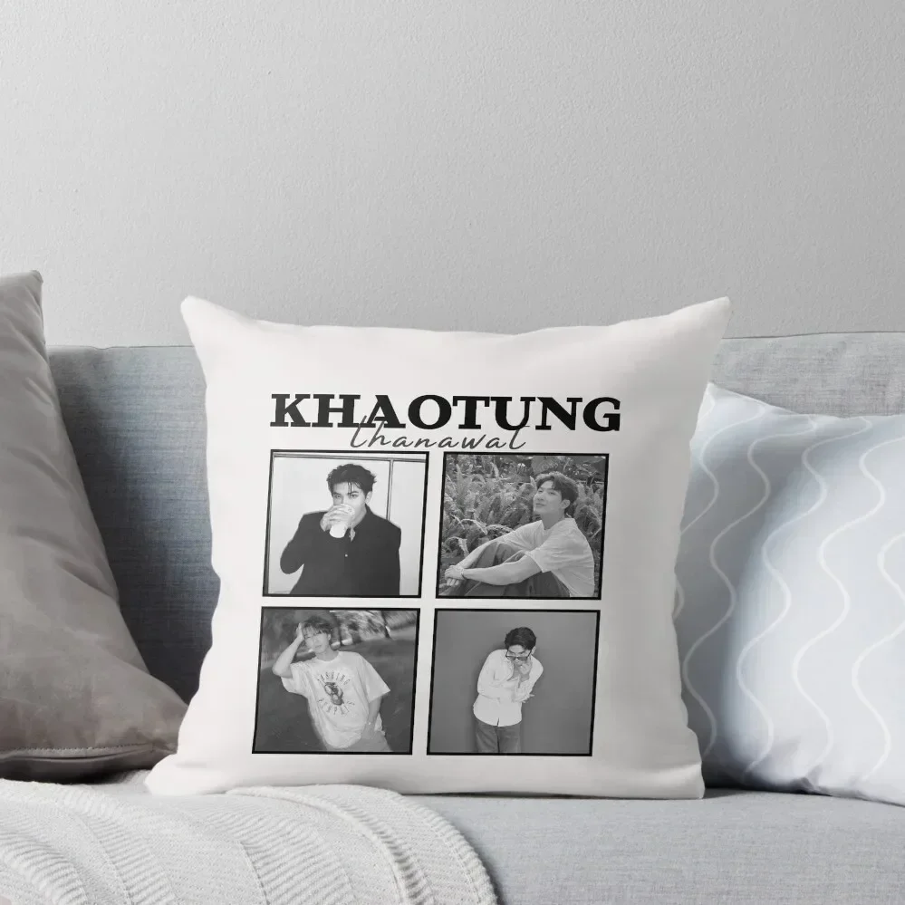 Khaotung Thanawat (Only Friends) Concert Poster (White Version) Throw Pillow Rectangular Cushion Cover pillow