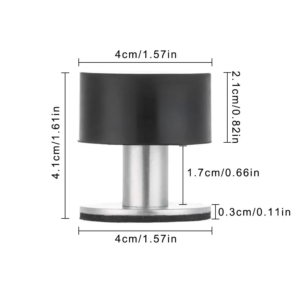 Self Adhesive Heavy Duty Non Punch Door Stop Rubber Stopper Door Stopper Rubber Floor Protector