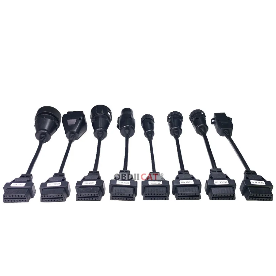 8 Pcs Car Cables and 8 Pcs Truck Cable for Tnesf Delphis Orpdc VdIJk Autocoms Pro WOW CDP Vd TCS Cdp Pro Plus Diagnostic Tools