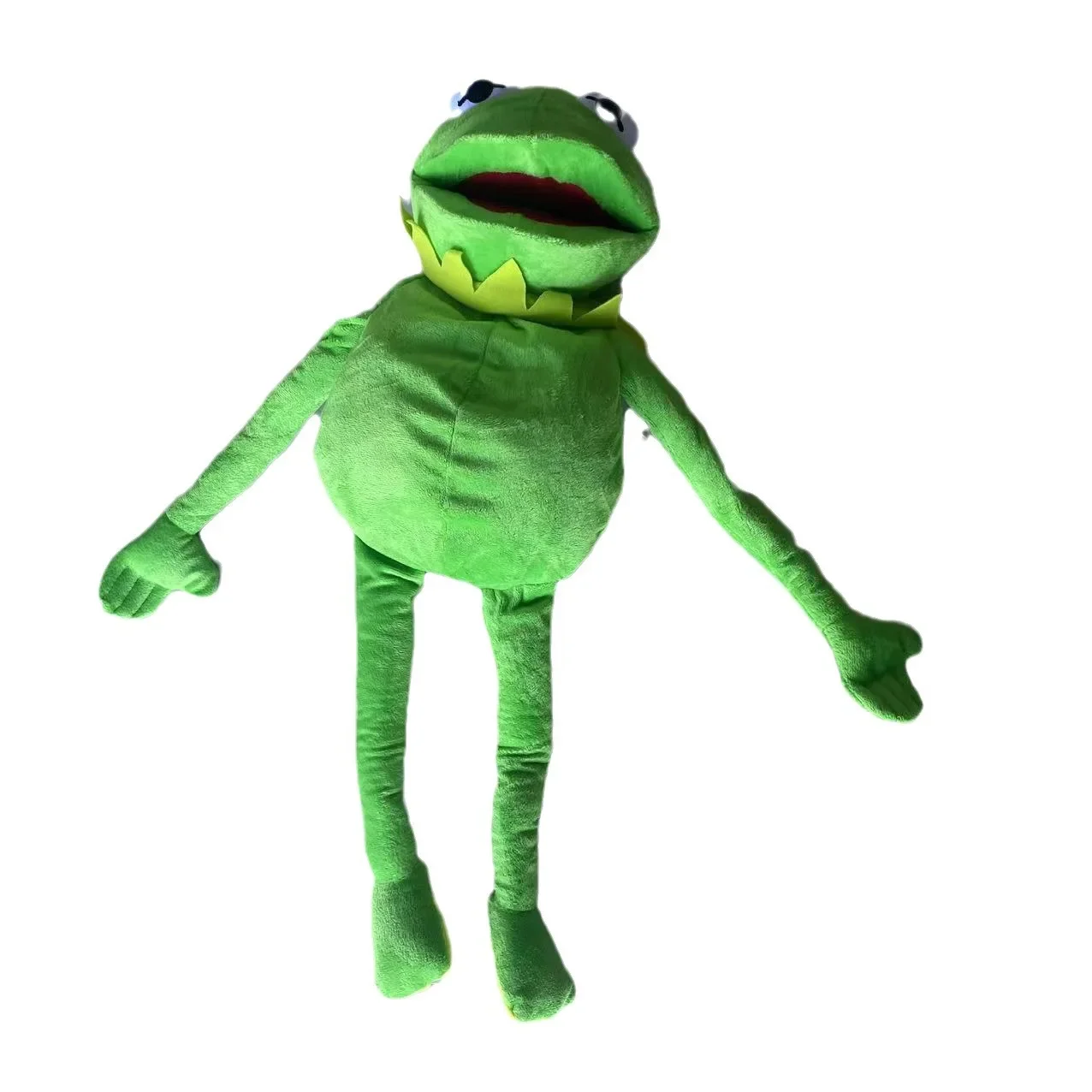 كيرميت الضفدع مضحك أفخم دمية دمية يد المدرسية الضفدع الحيوان ألعاب من نسيج مخملي دمية كبيرة Ventriloquist الأداء الدعائم للطفل