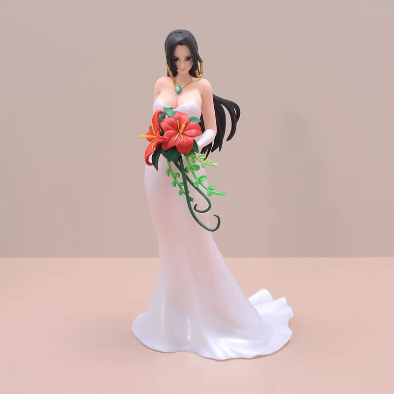 

One Piece Sailing King Beauty Wedding Dress Female Emperor Boya Hancook Handmade Model Animation Decorations Doll Boxed