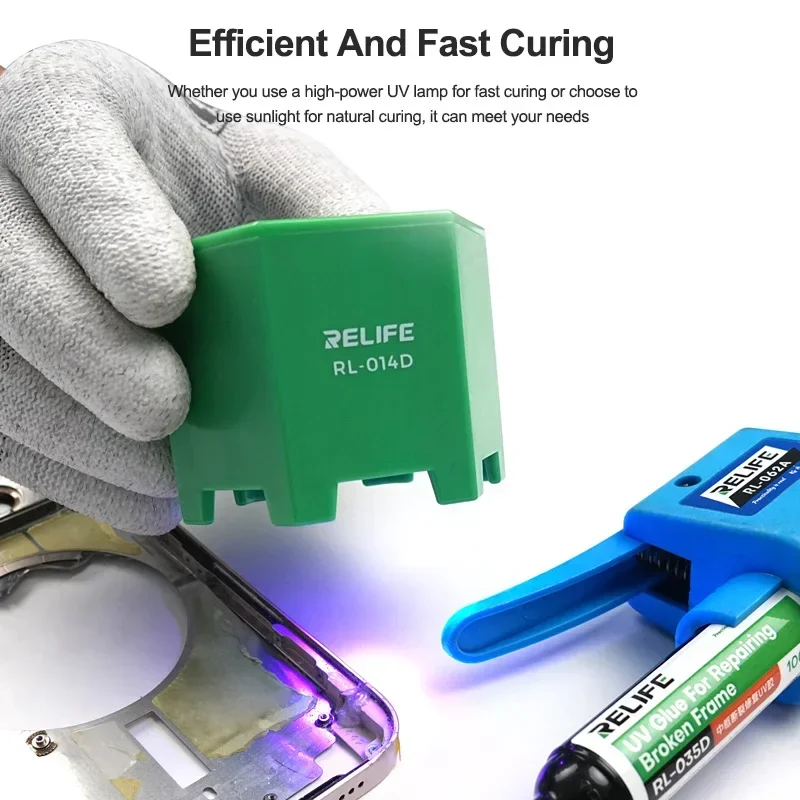 RELIFE RL-035D UV Light Glue Super Glue Adhesives Sealer Fast Curing for Cell Phone Camera Broken Frame Bonding and Welding Glue