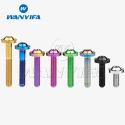 Wanyifa Titanium Ti Bolt M5x10/12/15/20/25/30/35mm Torx T25 Head Screws for Ride Modification Fastener