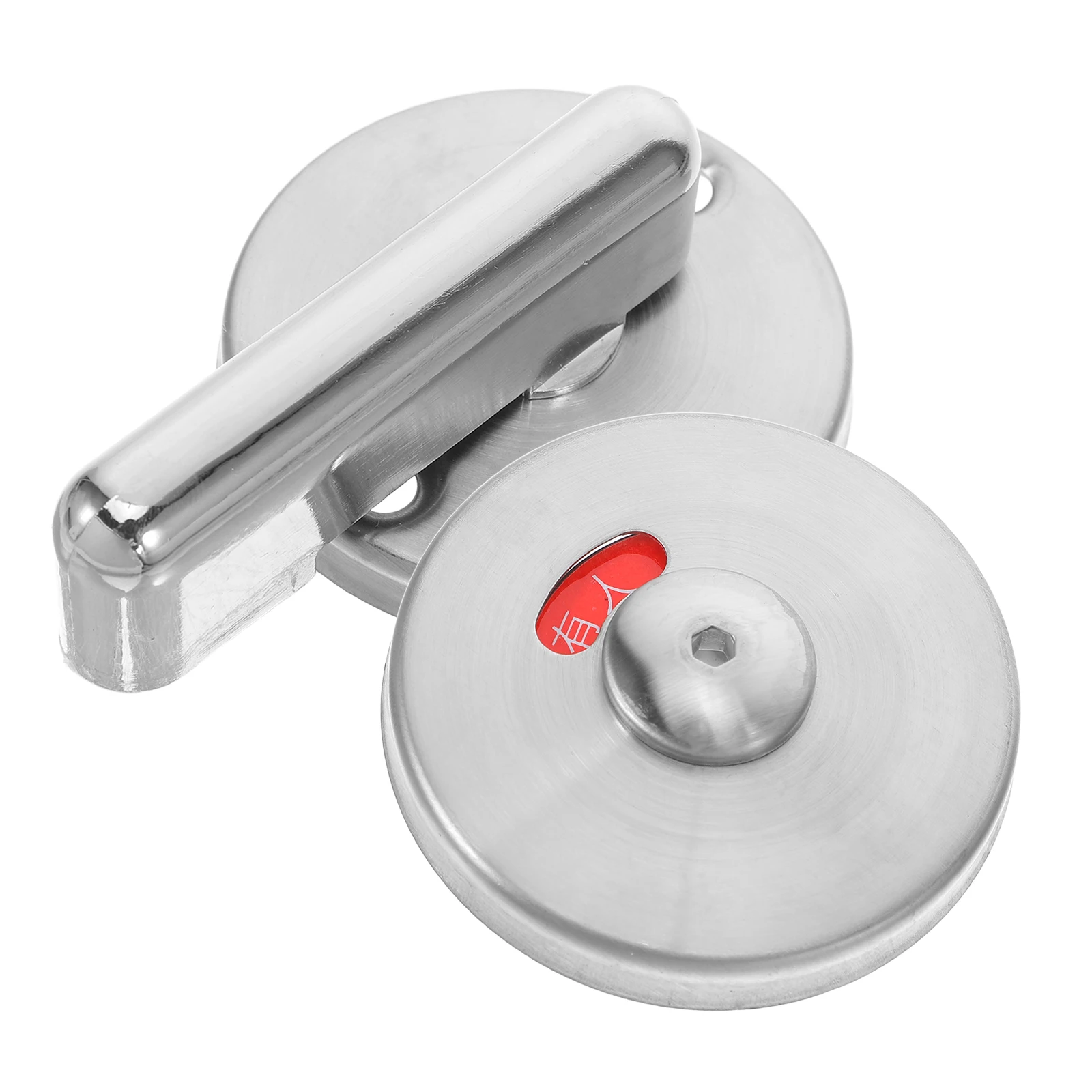 

Bathroom Partition Lock Stainless Steel Indicator Vacant Occupied Privacy Lock for Public Restrooms and Toilet Partitions