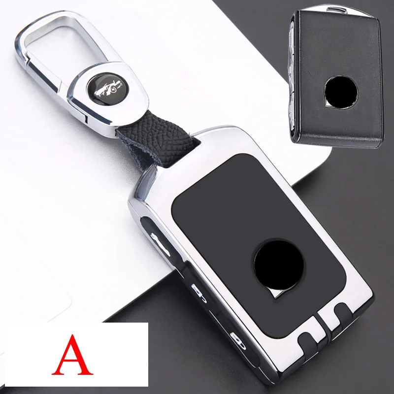 Zinc Alloy +Silicone Car Key Case Cover For Volvo S60 S80 V60 XC60 XC70 S60L S80L V40 XC90 Keyless Entry Remote Key Protection