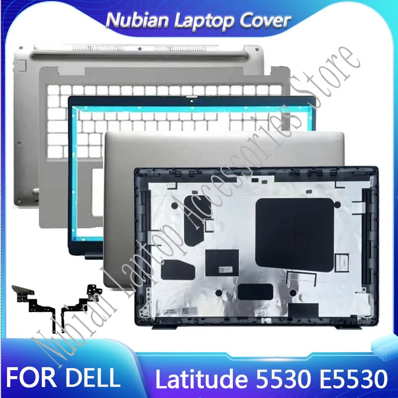 laptop lcd tampa traseira para dell latitude moldura frontal palmrest superior case base inferior dobradicas do teclado e5530 novo 01